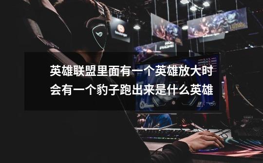 英雄联盟里面有一个英雄放大时会有一个豹子跑出来是什么英雄-第1张-游戏信息-龙启网
