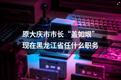 原大庆市市长“盖如垠”现在黑龙江省任什么职务-第1张-游戏信息-龙启网
