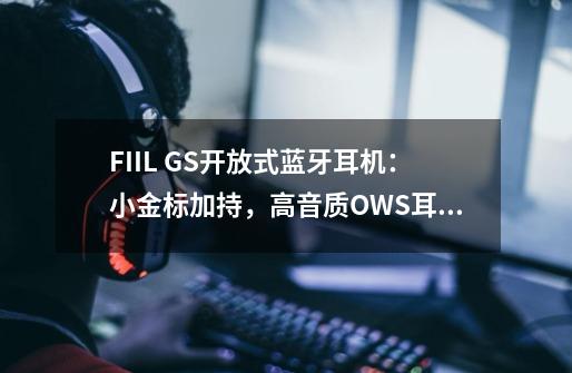 FIIL GS开放式蓝牙耳机:小金标加持,高音质OWS耳机来了-第1张-游戏信息-龙启网