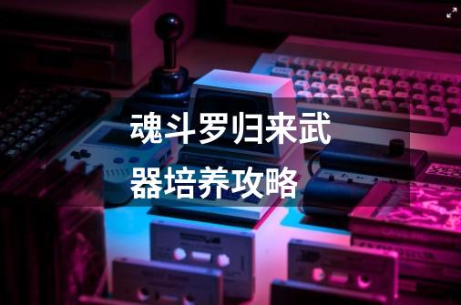 魂斗罗归来武器培养攻略-第1张-游戏信息-龙启网