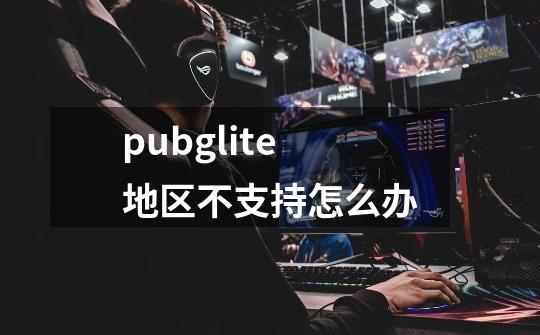 pubglite地区不支持怎么办-第1张-游戏信息-龙启网