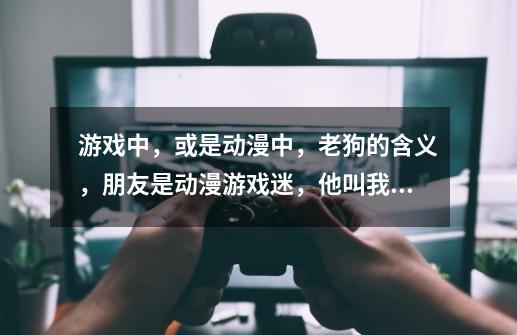 游戏中，或是动漫中，老狗的含义，朋友是动漫游戏迷，他叫我老狗，老是说狗这个字，我不理解啥意思-第1张-游戏信息-龙启网