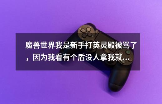 魔兽世界我是新手打英灵殿被骂了，因为我看有个盾没人拿我就拿了-第1张-游戏信息-龙启网