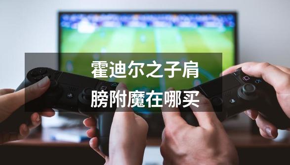 霍迪尔之子肩膀附魔在哪买-第1张-游戏信息-龙启网