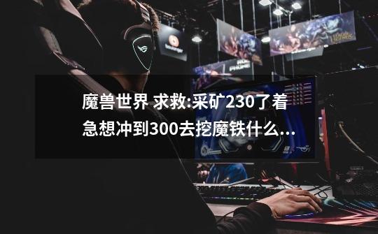 魔兽世界 求救:采矿230了.着急想冲到300去挖魔铁.什么方法,在哪里挖最快人..-第1张-游戏信息-龙启网