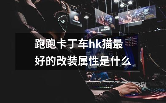 跑跑卡丁车hk猫最好的改装属性是什么-第1张-游戏信息-龙启网