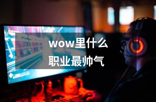 wow里什么职业最帅气-第1张-游戏信息-龙启网