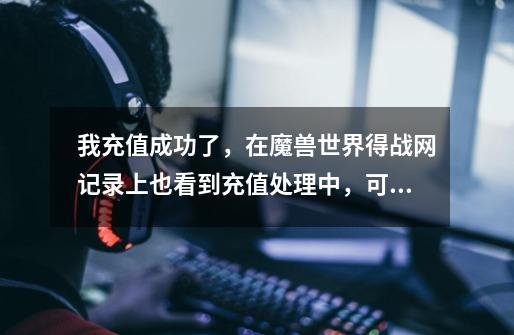 我充值成功了,在魔兽世界得战网记录上也看到充值处理中,可是过了半个小时在看就什么都没有了,这是怎...-第1张-游戏信息-龙启网