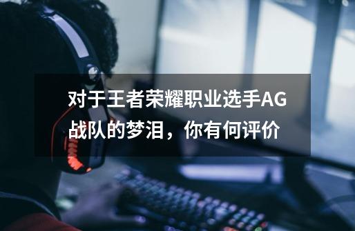对于王者荣耀职业选手AG战队的梦泪,你有何评价-第1张-游戏信息-龙启网