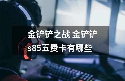金铲铲之战 金铲铲s8.5五费卡有哪些-第1张-游戏信息-龙启网
