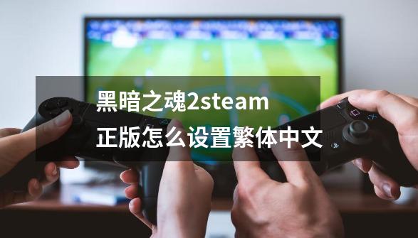 黑暗之魂2steam正版怎么设置繁体中文-第1张-游戏信息-龙启网