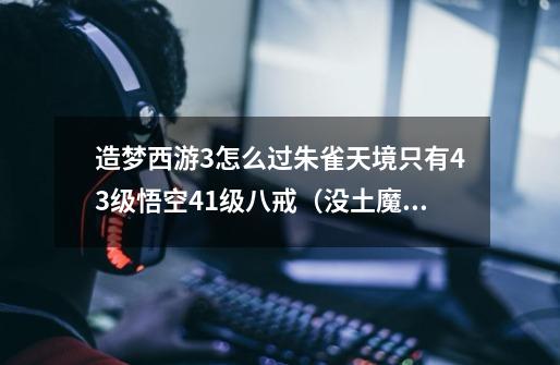 造梦西游3怎么过朱雀天境只有43级悟空41级八戒(没土魔)-第1张-游戏信息-龙启网