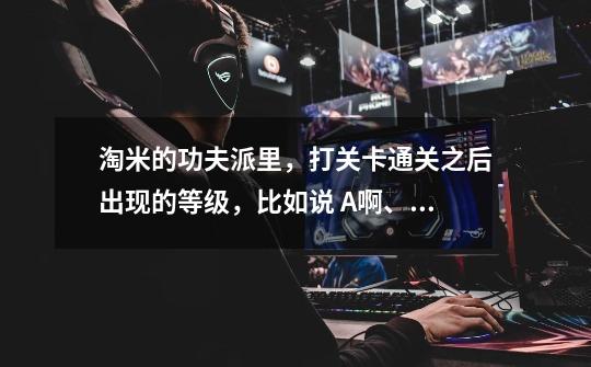 淘米的功夫派里，打关卡通关之后出现的等级，比如说 A啊、S啊、P啊之类的，但哪个才是最好的呢-第1张-游戏信息-龙启网