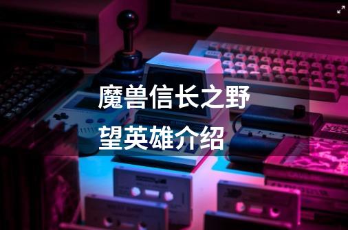 魔兽信长之野望英雄介绍-第1张-游戏信息-龙启网