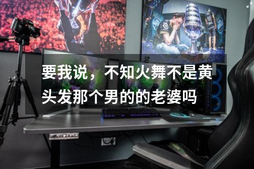要我说,不知火舞不是黄头发那个男的的老婆吗-第1张-游戏信息-龙启网