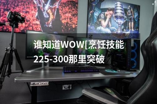 谁知道WOW[烹饪技能225-300那里突破-第1张-游戏信息-龙启网