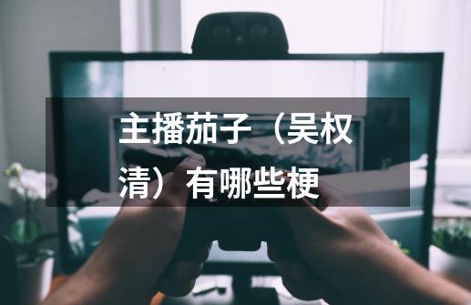 主播茄子(吴权清)有哪些梗-第1张-游戏信息-龙启网