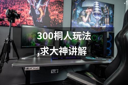 300桐人玩法,求大神讲解-第1张-游戏信息-龙启网