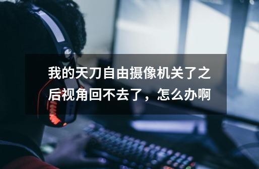 我的天刀自由摄像机关了之后视角回不去了，怎么办啊-第1张-游戏信息-龙启网