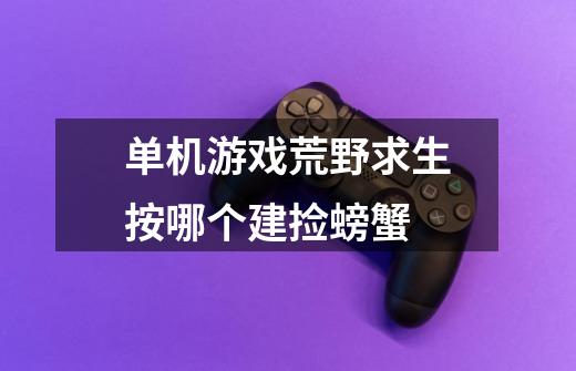 单机游戏荒野求生按哪个建捡螃蟹-第1张-游戏信息-龙启网