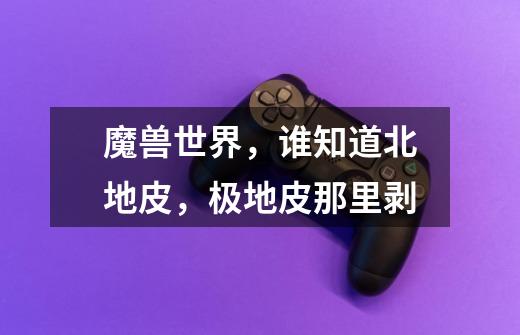 魔兽世界,谁知道北地皮,极地皮那里剥-第1张-游戏信息-龙启网