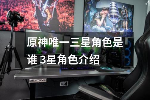 原神唯一三星角色是谁 3星角色介绍-第1张-游戏信息-龙启网