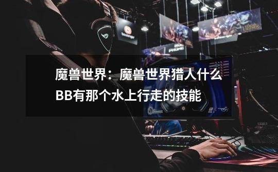 魔兽世界:魔兽世界猎人什么BB有那个水上行走的技能-第1张-游戏信息-龙启网
