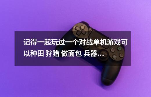 记得一起玩过一个对战单机游戏可以种田 狩猎 做面包 兵器 的游戏谁知道叫什么-第1张-游戏信息-龙启网