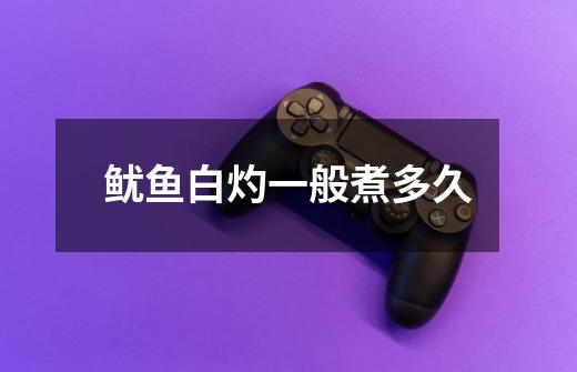 鱿鱼白灼一般煮多久-第1张-游戏信息-龙启网