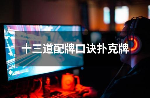 十三道配牌口诀扑克牌-第1张-游戏信息-龙启网