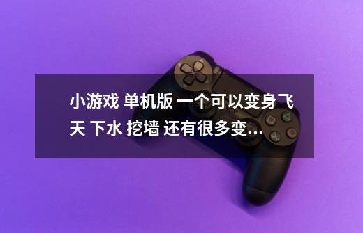 小游戏 单机版 一个可以变身飞天 下水 挖墙 还有很多变身的技能像是一只猫-第1张-游戏信息-龙启网