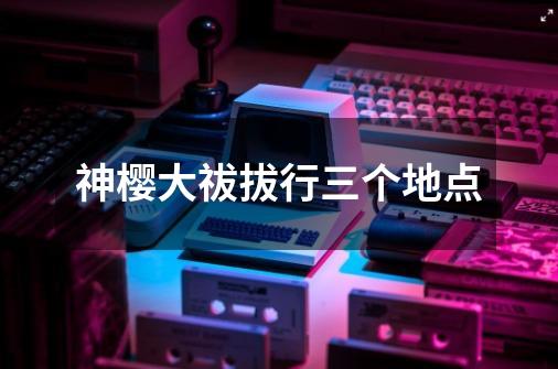 神樱大祓拔行三个地点-第1张-游戏信息-龙启网