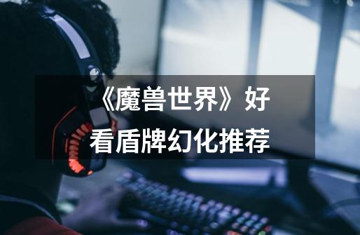 《魔兽世界》好看盾牌幻化推荐-第1张-游戏信息-龙启网