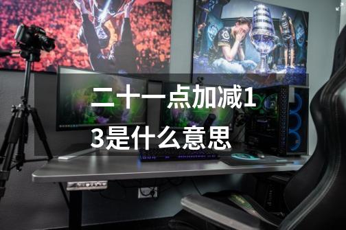 二十一点加减13是什么意思-第1张-游戏信息-龙启网
