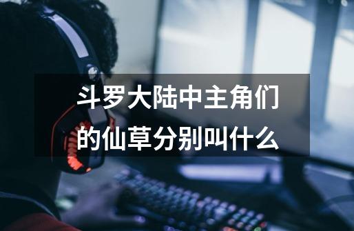 斗罗大陆中主角们的仙草分别叫什么-第1张-游戏信息-龙启网