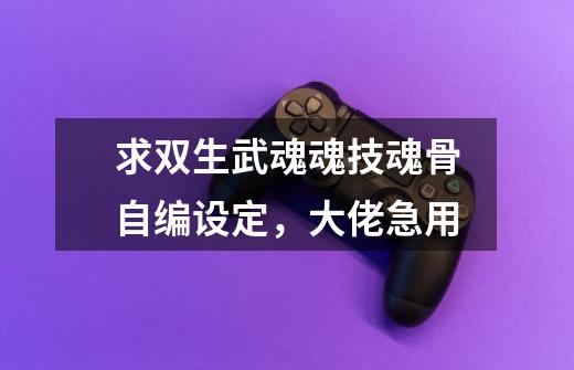 求双生武魂魂技魂骨自编设定,大佬急用-第1张-游戏信息-龙启网