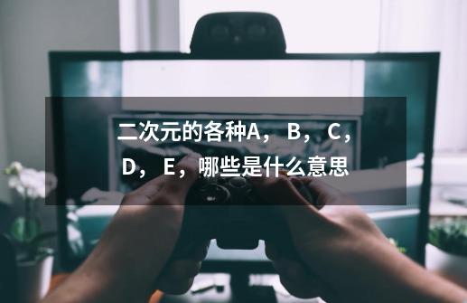 二次元的各种A, B, C, D, E,哪些是什么意思-第1张-游戏信息-龙启网