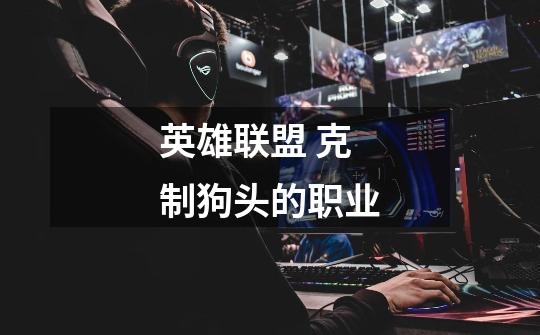 英雄联盟 克制狗头的职业-第1张-游戏信息-龙启网