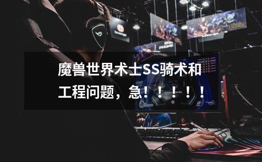 魔兽世界术士SS骑术和工程问题,急!!!!!-第1张-游戏信息-龙启网
