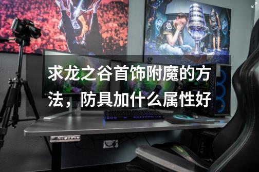 求龙之谷首饰附魔的方法,防具加什么属性好-第1张-游戏信息-龙启网