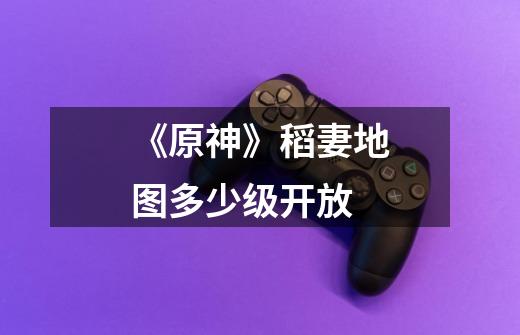 《原神》稻妻地图多少级开放-第1张-游戏信息-龙启网