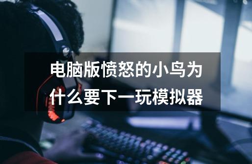 电脑版愤怒的小鸟为什么要下一玩模拟器-第1张-游戏信息-龙启网