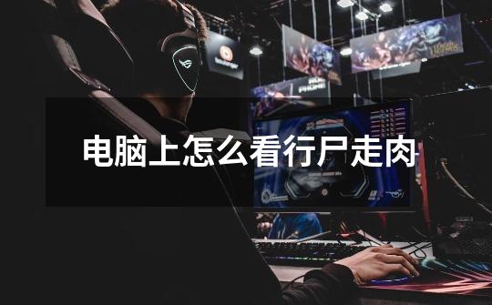 电脑上怎么看行尸走肉-第1张-游戏信息-龙启网