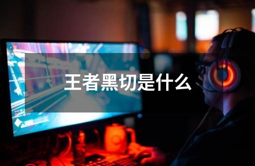 王者黑切是什么-第1张-游戏信息-龙启网