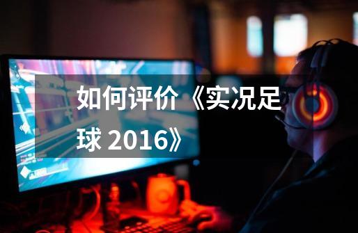 如何评价《实况足球 2016》-第1张-游戏信息-龙启网