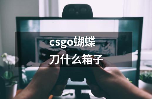 csgo蝴蝶刀什么箱子-第1张-游戏信息-龙启网