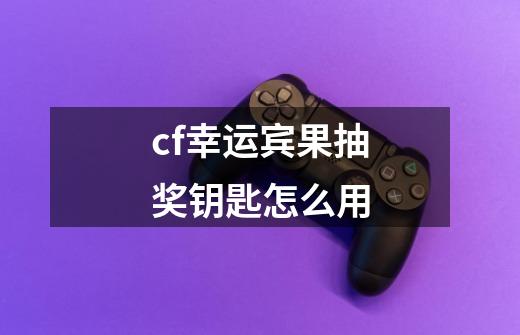 cf幸运宾果抽奖钥匙怎么用-第1张-游戏信息-龙启网