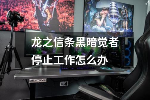龙之信条黑暗觉者停止工作怎么办-第1张-游戏信息-龙启网