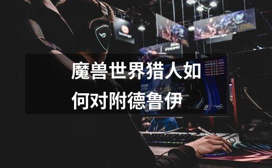 魔兽世界猎人如何对附德鲁伊-第1张-游戏信息-龙启网