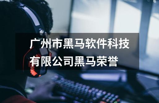 广州市黑马软件科技有限公司黑马荣誉-第1张-游戏信息-龙启网